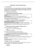 samenvatting tekst reliability psychodiagnostiek (college 6)