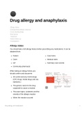 Drug allergy and anaphylaxis