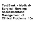 Test Bank - MedicalSurgical Nursing: Assessmentand Management of Clinical Problems 10e
