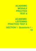academic question paper test 8 2021