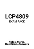 LPL4809 - EXAM PACK (2022) 