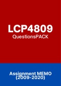 LPL4809 - Exam Questions PACK (2009-2020)