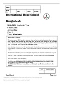 Class 8 Accounting Final Exam&period;pdf