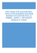 Test Bank for Accounting&comma;&comma; Tools for Business Decision Making 6th Edition Paul D&period; Kimmel&comma; Jerry J&period; Weygandt&comma; Donald E&period; Kieso