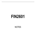 FIN2601 Summarised Study Notes