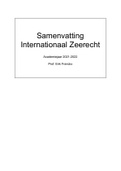 Internationaal Zeerecht Samenvatting