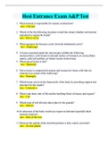 &lpar;Answered0 Hesi Entrance Exam A&P Test 2022&period;