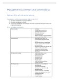 Samenvatting Management en Communicatie 1: Zelfmanagement (M&C) 2022 - Marketing