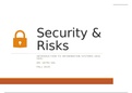 Security and Risks 
