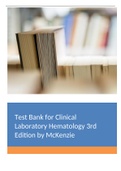 Test Bank for Clinical Laboratory Hematology 3rd Edition by McKenzie