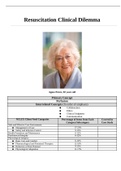 NURSING NUR 1211C - Resuscitation Clinical Dilemma: Agnes Peters, 82 years old. Case Study.