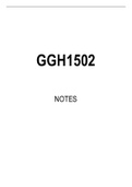 GGH1502 Summarised Study Notes