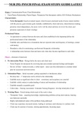NUR 292: PSYCH FINAL EXAM STUDY GUIDE LATEST