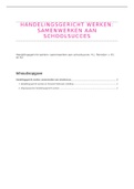 Samenvatting / Handelingsgericht werken: samenwerken aan schoolsucces / J. Pameijer / ISBN 9789492398130