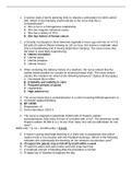 Maternity Final Exam Questions and Answers-Pennsylvania State University