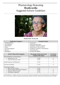 Case Study Pharmacology Reasoning, Bradycardia, Suggested Answer Guidelines : Marilyn Fitch is a 78-year-old Caucasian woman with a history of hypercholesteremia, hypertension, and heart failure and has NKDA......