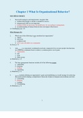 Chapter 1 What Is Organizational Behavior&quest;