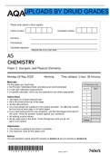 AS CHEMISTRY Paper 1 Inorganic and Physical Chemistry
