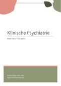 Klinische Psychiatrie - Samenvatting 
