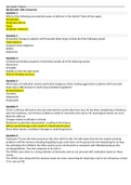 NR 603 QUIZ 1 NEURO  QUESTIONS AND ANSWERS ( 100%VERIFIED ) A + GRADED