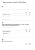 PRE-ASSESSMENT&colon; MACROECONOMICS PEXO &vert; 2022 UPDATE 