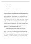 Essay ENG 201- Intermediate Expository Writing 