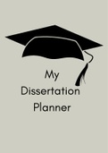 Dissertation Planner & Guide 
