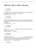 BIBL 104 Quiz 2 (Version 2), Verified and Correct answers