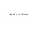 Collections of Bios 105 Quizzes