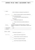 ASHFORD &ndash; PHI 103 &ndash; WEEK 1 &ndash; QUIZ ANSWERS &ndash; PART 2