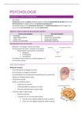 Samenvatting  Inleiding psychologie