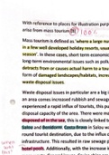 100% essay A2 tourism geography with examples 