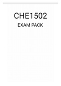 CHE1502 EXAM PACK