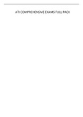 ATI COMPREHENSIVE EXAMS FULL PACK