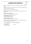 OVERZICHTELIJKE en VOLLEDIGE samenvatting  LDM201 Dierbeheer & Dierenwelzijn - Genetica 