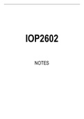 IOP2602 Summarised Study Notes