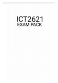ICT2621 EXAM  PACK