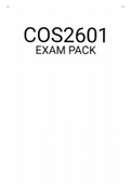 COS2601 EXAM PACK