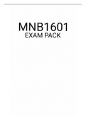 MNB1601 EXAM PACK