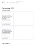 Pharmacology HESI Flashcards 