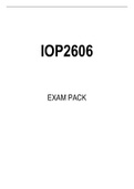IOP2606 EXAM PACK 2022