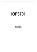 IOP3701 Summarised Study Notes
