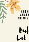 CHEM241L Analytical Chemistry&lowbar;Buffers Lab