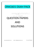 CRW2601 EXAM PACK QUESTION PAPERS AND ANSWERS LATEST UPDATE