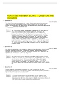 NURS 6550 MIDTERM EXAM 1 – QUESTION AND ANSWERS (100% CORRECT)