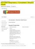 ASTHMA-Respiratory &vert; Completed &vert; Shadow Health