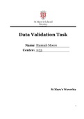 Data Validation Task - Information Technology  