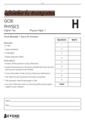 AQA GCSE Physics Paper 1 H &lpar;Separate&rpar; Question Paper