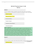 NUR 101 NCLEX Practice Exam 2 &lpar;40 Items&rpar;&period;questions and answers 
