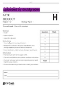 Biology Paper 1 H &lpar;Separate&rpar; Question Paper
